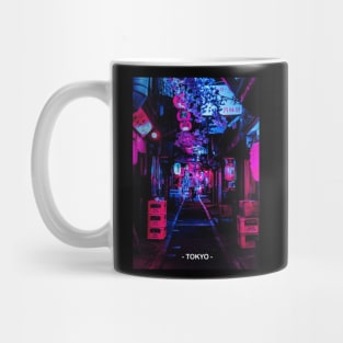 Tokyo Street Neon Synthwave Mug